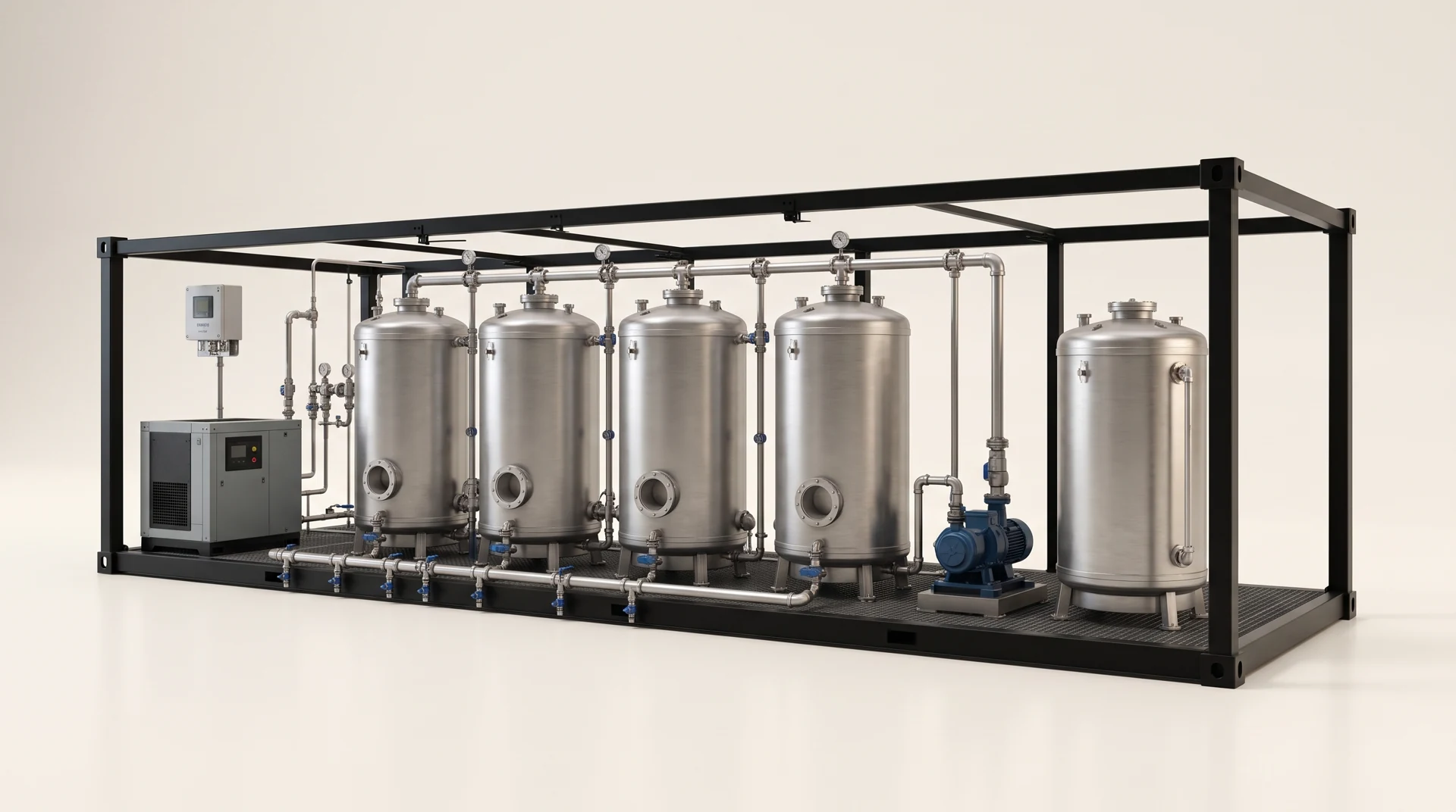 CarboLoop container with internal equipment